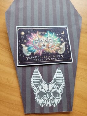 💀NEW💀 Hand Crafted Multicolor Sun & Moon Ouija Decorative Frisge Magnet